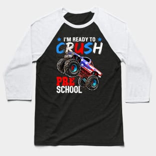 Ready to Crush Preschool Monster Truck Back to School s Baseball T-Shirt